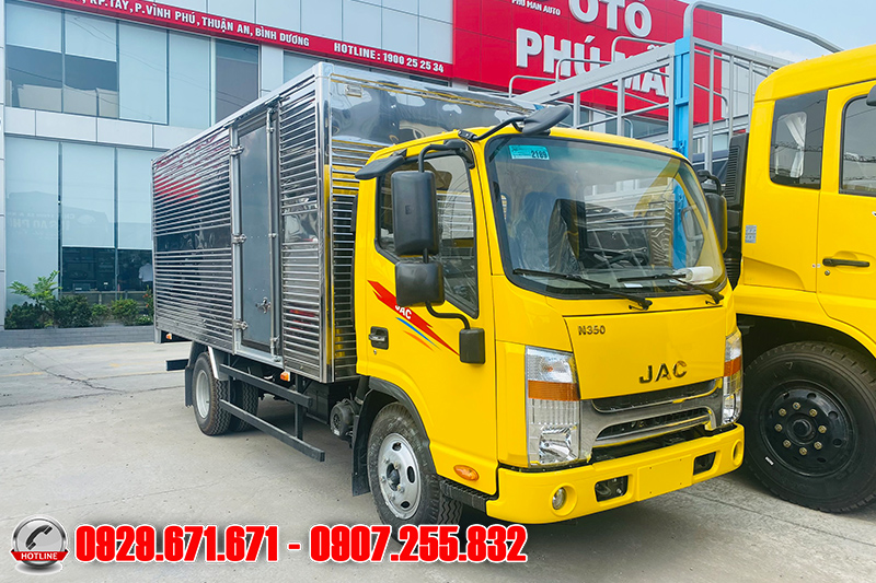 Xe tải JAC 3T5 N350S thùng kín dài 4.3 mét máy Cummins