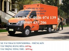 Thaco TOWNER 950A 2016 - Bán xe Thaco Towner 950A, tải trọng 990Kg trả góp. LH 0936074139