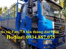 Howo La Dalat 2018 - Bán xe tải Faw 8 tấn (8T) nhập khẩu thùng siêu dài 9.8 mét giá tốt