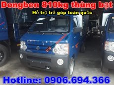 Dongben DB1021 2018 - Bán xe tải Dongben 800kg (810kg) thùng bạt, trả góp lãi suất thấp