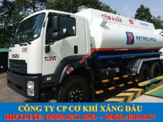 Isuzu F-SERIES  0 2022 - Xe bồn 18 khối chở xăng dầu, 3 chân giá tốt, giao ngay