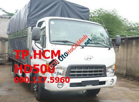 Thaco HYUNDAI HD500 2016 - TP. HCM Thaco Hyundai HD500, màu trắng, giá cạnh tranh, thùng mui bạt tôn đen