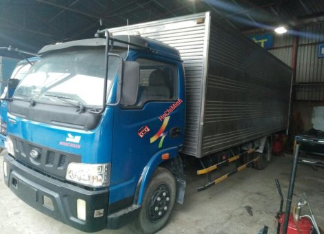 Xe tải 2,5 tấn - dưới 5 tấn 2015 - Thanh lý xe tải Veam 4t9 thùng kín giá cực rẻ