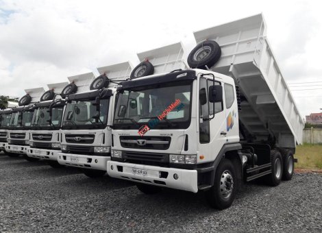 Xe tải 10000kg 2014 - Bán xe Ben Daewoo, màu trắng
