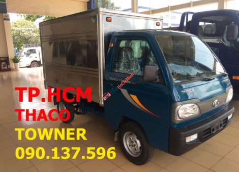 Thaco TOWNER 750A 2016 - TP. HCM bán Thaco Towner 800 900 kg đời mới, thùng kín inox 430