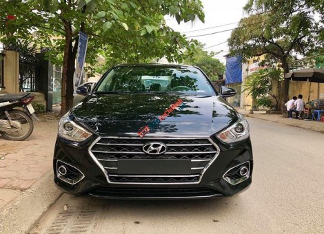 Hyundai Accent  1.4AT 2019 - Bán xe Hyundai Accent 1.4AT đặc biệt sản xuất 2019, màu đen, xe giao ngay