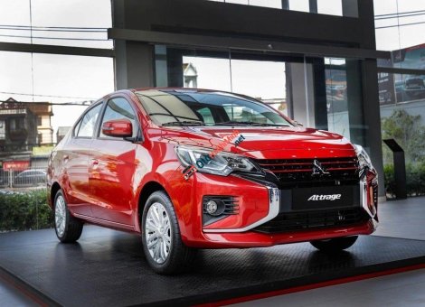 Mitsubishi Attrage 1.2 CVT 2020 - Cần bán xe Mitsubishi Attrage 1.2 CVT đời 2020, màu đỏ, xe nhập